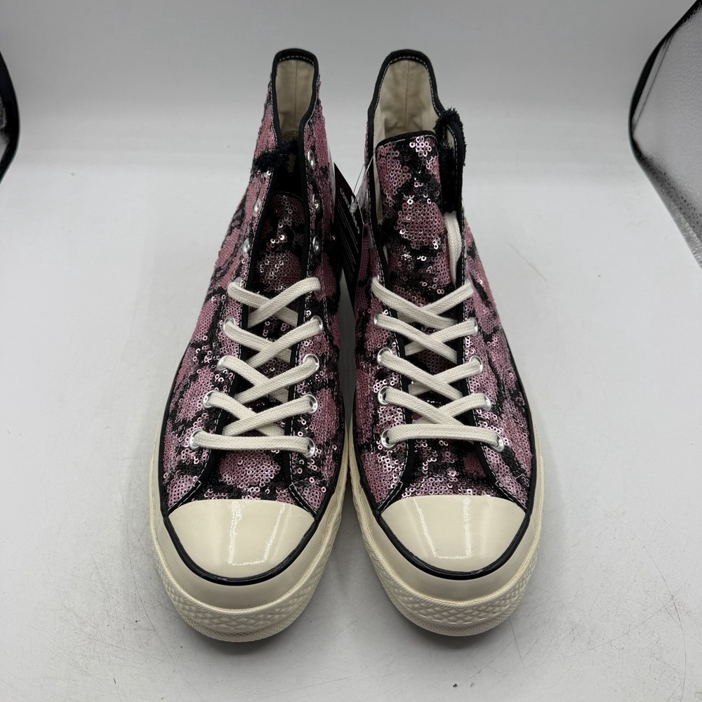 Converse Chuck 70 High Shoes Mens 11 Womens 13 Pink Sequin Snake Pattern Sneaker - Picture 5 of 11